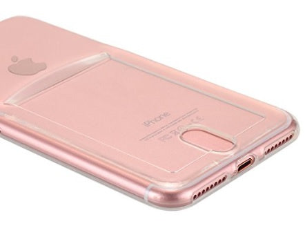 iPhone 7 Plus / 8 Plus TPU hoesje met pasjesvakje
