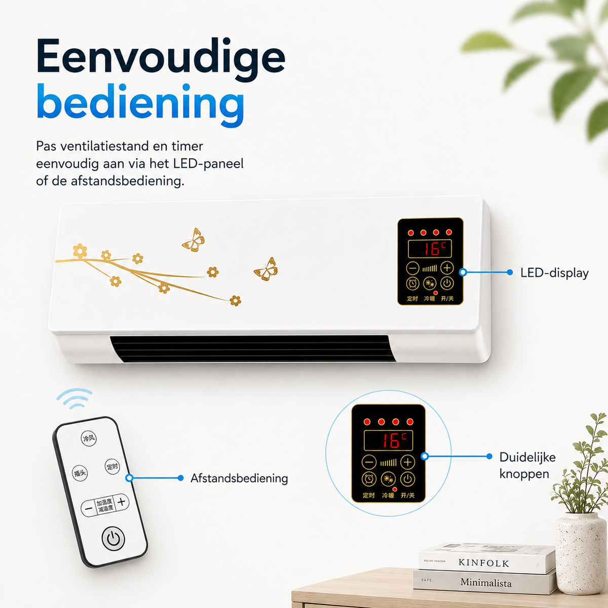 AirChill compacte wandventilator