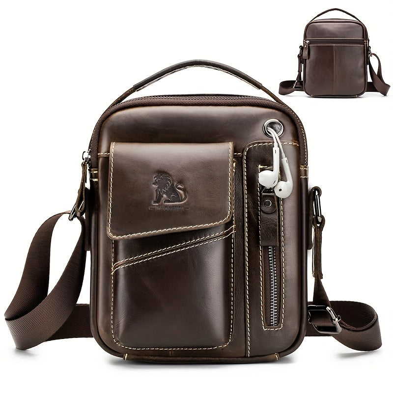 LionCarry leren crossbody handtas