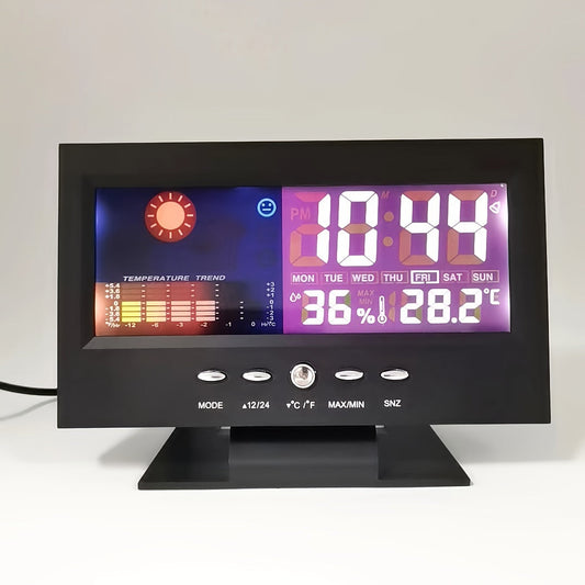 Digitale Wekker met Weerstation