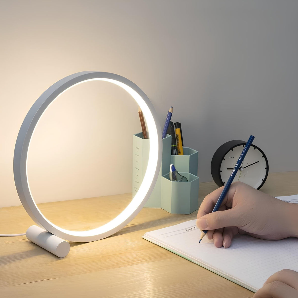 Halo cirkelvormige nachtkastlamp