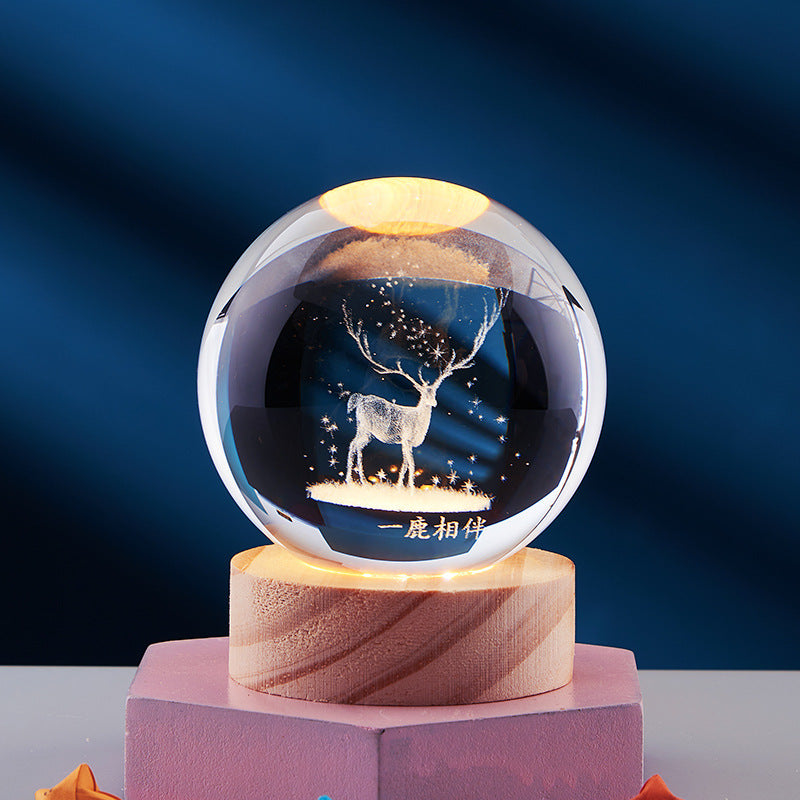 Odior 3D kristallen LED nachtlamp