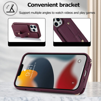 iPhone 16 Pro hoesje met pasjeshouder en draagkoord