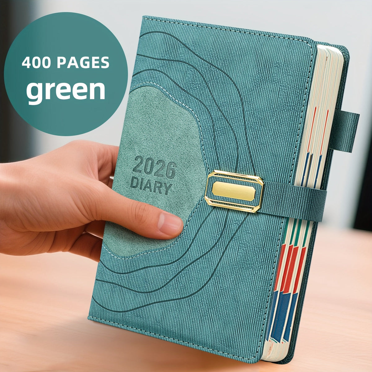 Dagplanner 2026 hardcover kalender met dagindeling