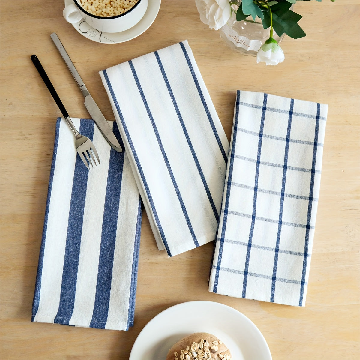 BlueGrid katoenen keukendoekenset