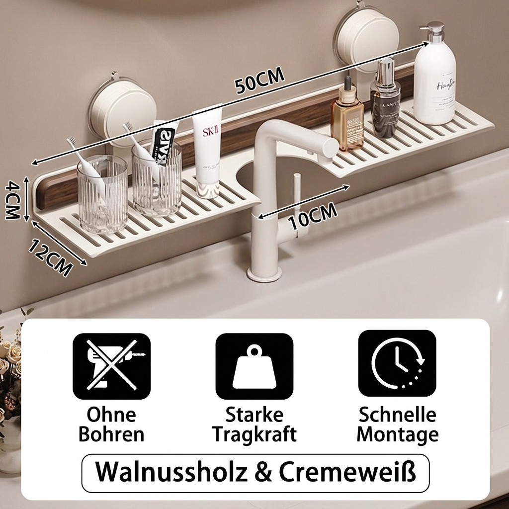 BathShelf™ boorvrij badkamerrek met zuignap