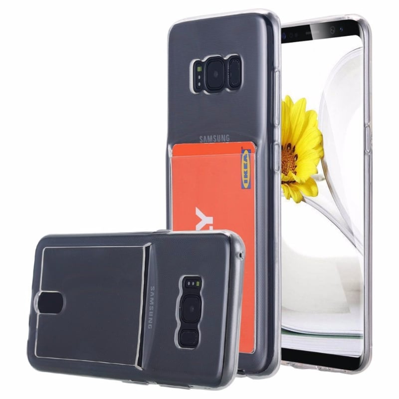 Galaxy S8 Plus TPU hoesje met pasjesvakje