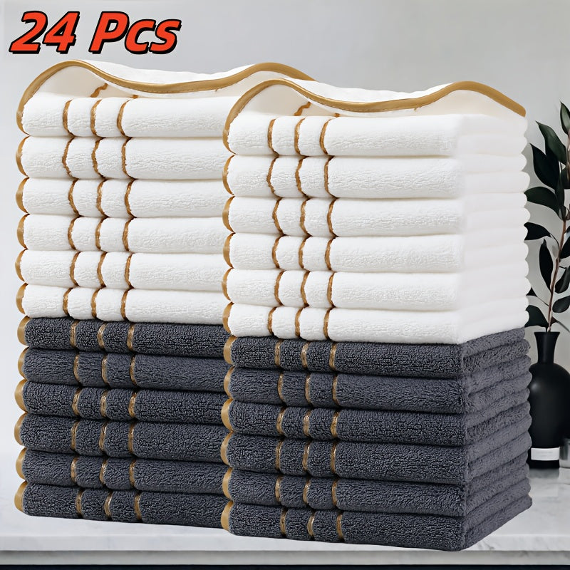 GoldStripe microvezel handdoekenset
