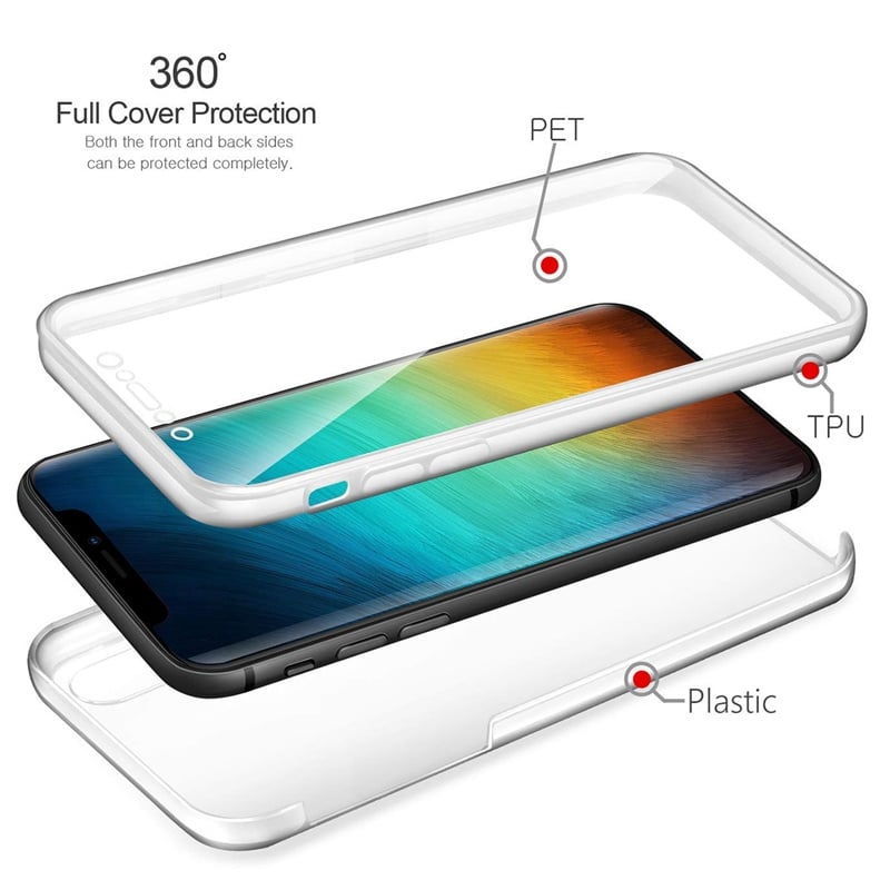 iPhone X / Xs 360° Ultra Clear hoesje