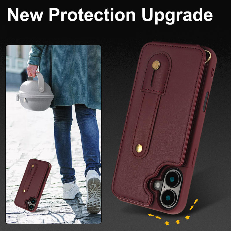 iPhone 17 Hoesje met Pasjeshouder en Draagkoord