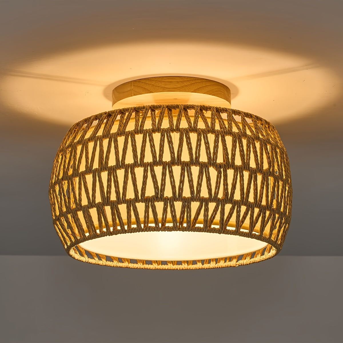 Odior boheemse rotan plafondlamp