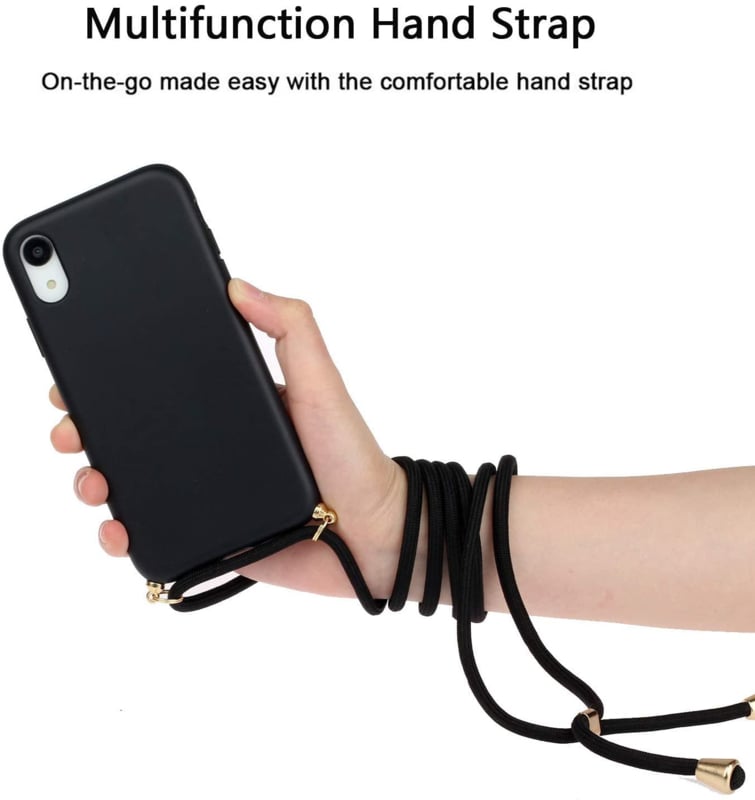 iPhone XR crossbody TPU hoesje met koord
