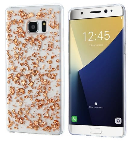 Galaxy S6 Edge TPU bling glitterhoesje