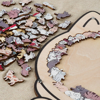 Purrzle houten kattenpuzzel