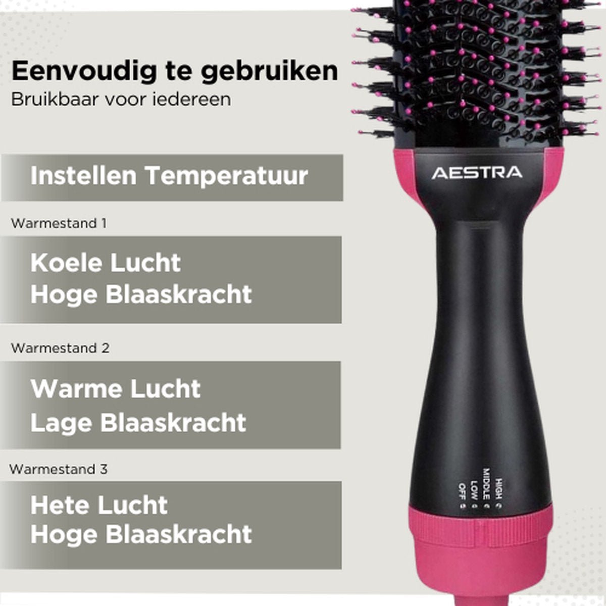 BorstelFöhn 2-in-1 föhnborstel