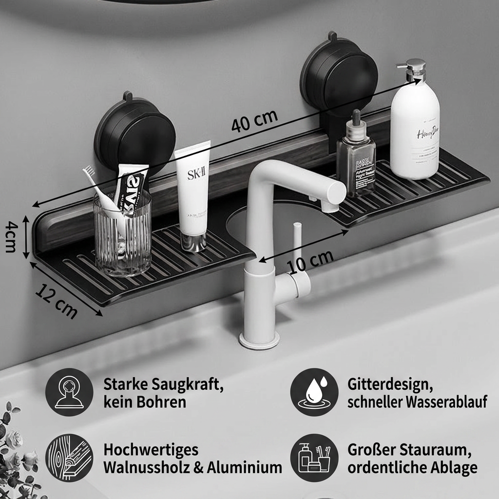 BathShelf™ boorvrij badkamerrek met zuignap
