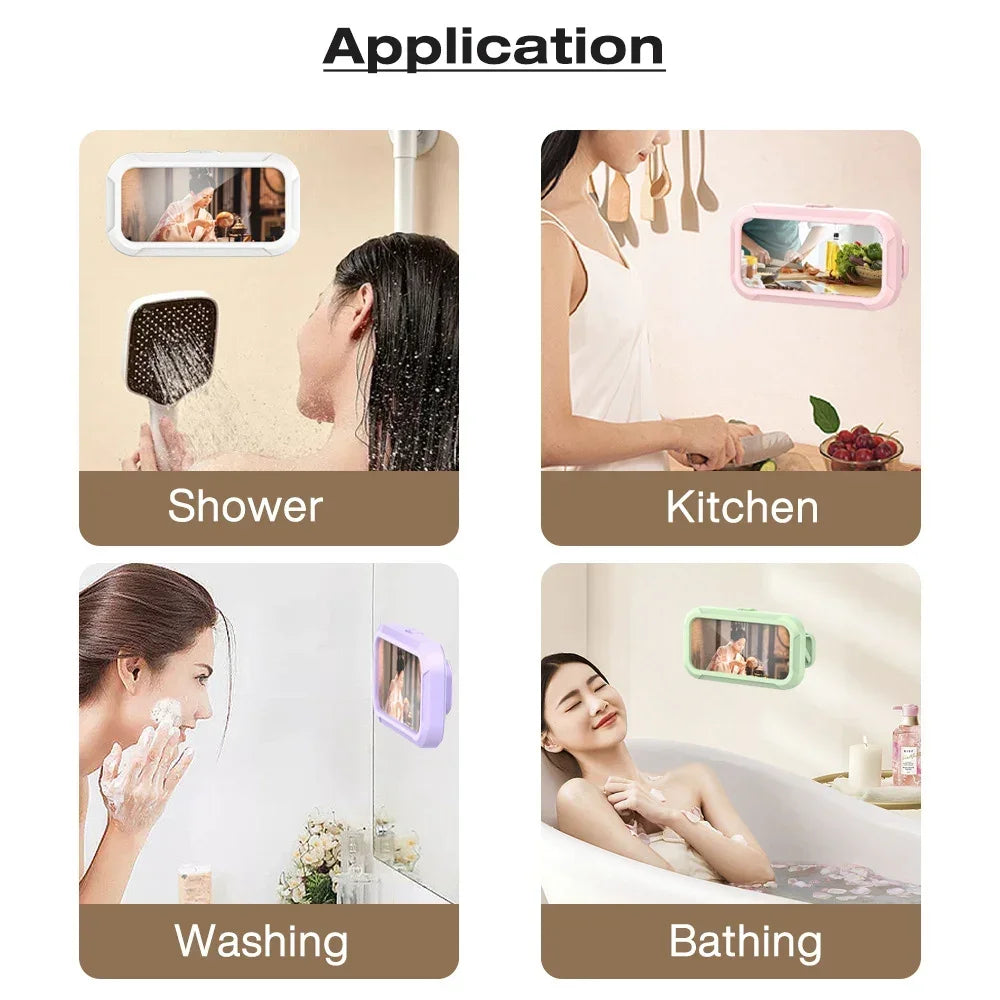 ShowerView™ waterdichte douche telefoonhouder