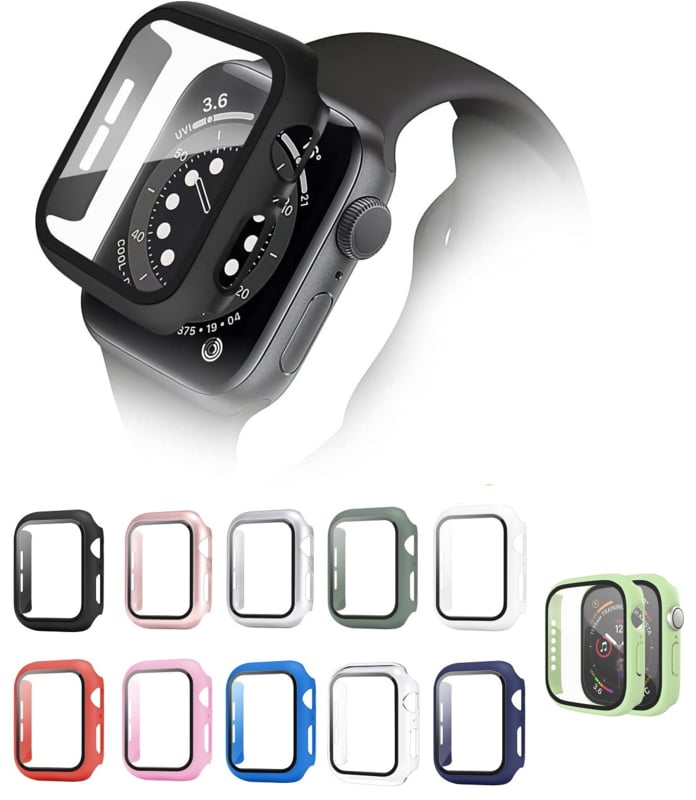 Apple Watch 7/8/9 41mm hoesje met screenprotector