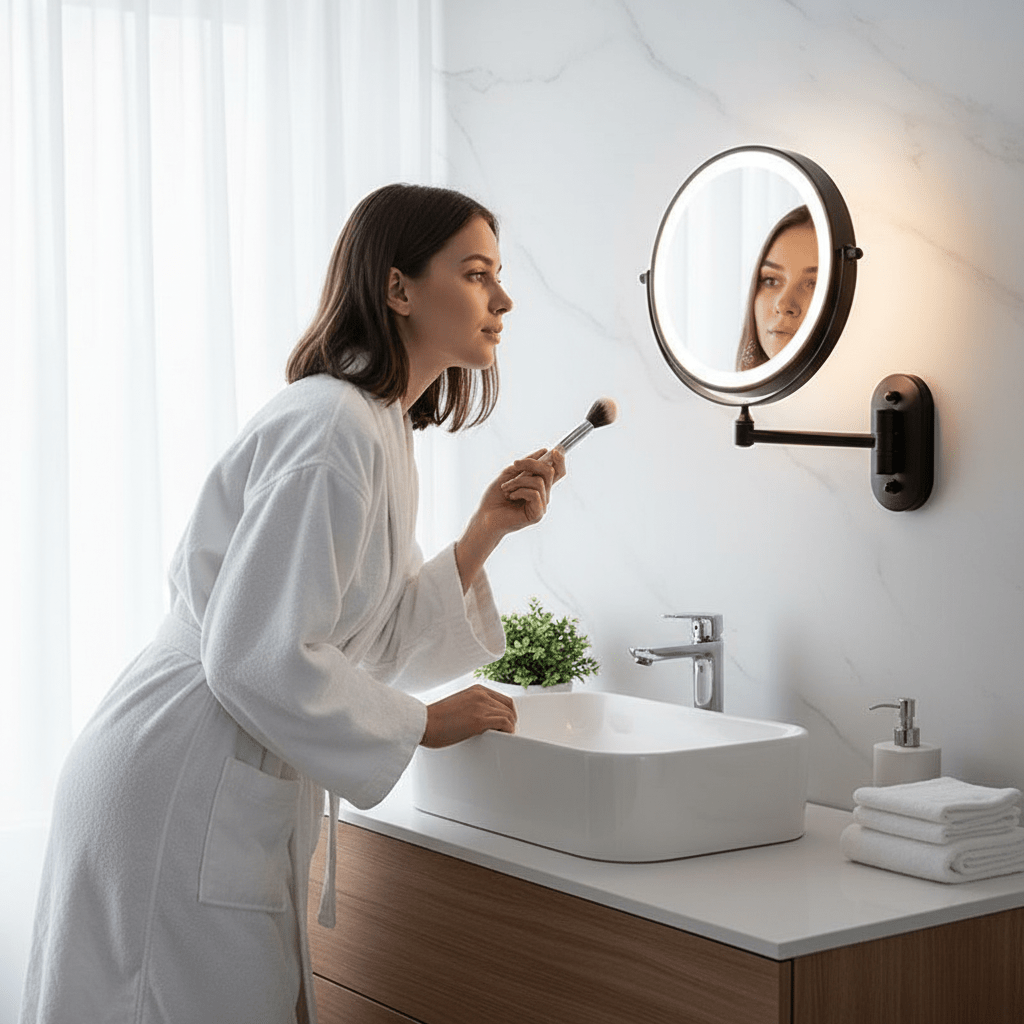 MAGNIFILUX oplaadbare LED-make-upspiegel