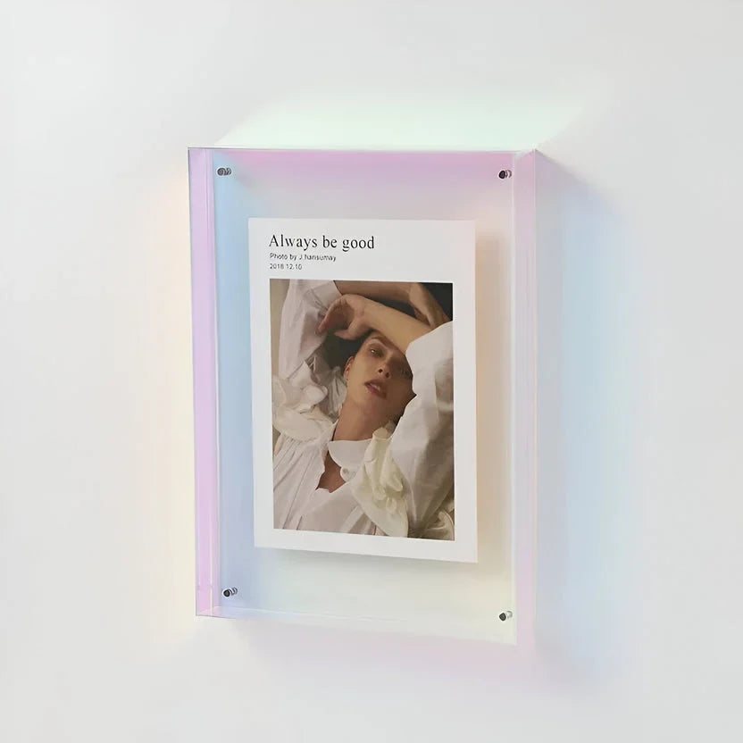 Helder acryl fotolijst minimalistische wandlijst