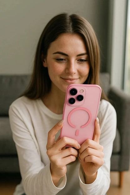LuzidLink ultradunne matte MagSafe hoesje voor iPhone