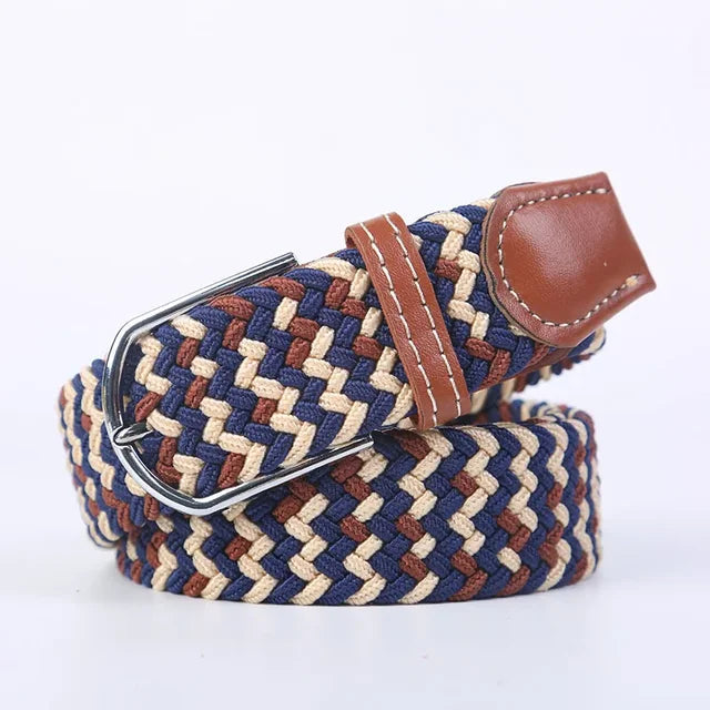 StretchBuckle elastische faux lederen riem