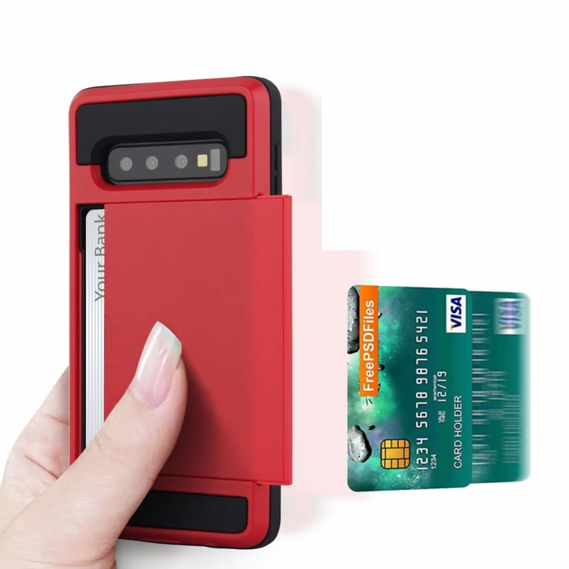 Slide Armor Galaxy S10 hoesje met pashouder