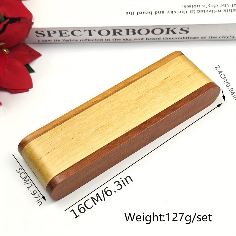 Luxe Houten Balpen Cadeauset met Displaykast
