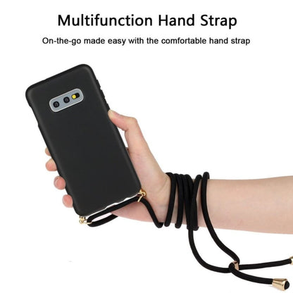 Samsung Galaxy S10E Crossbody TPU Hoesje Zwart