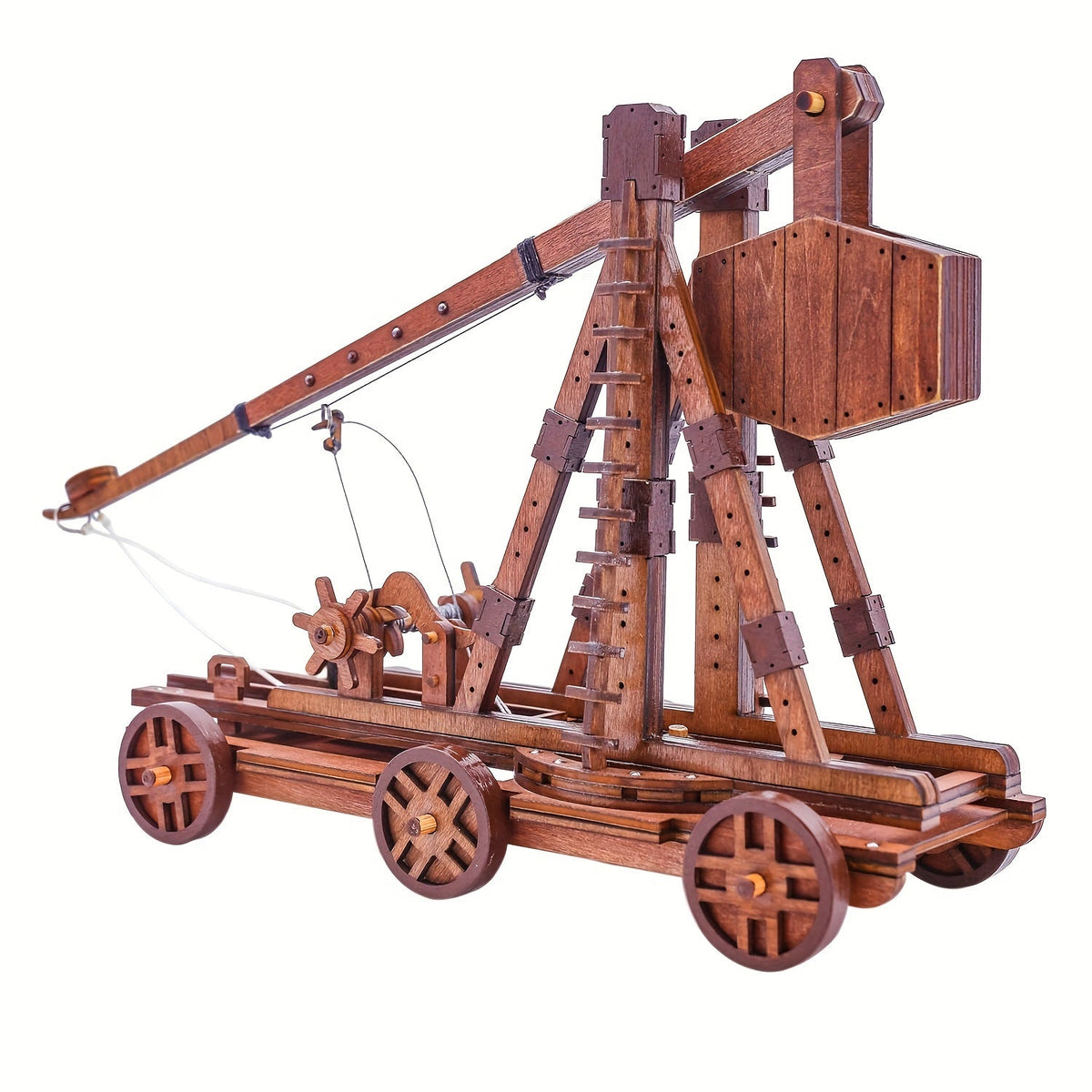 Middeleeuwse katapult 3D houten puzzel