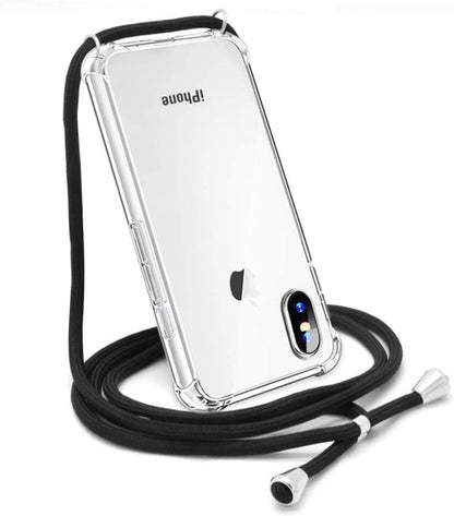 Apple iPhone Xs Max crossbody transparant hoesje