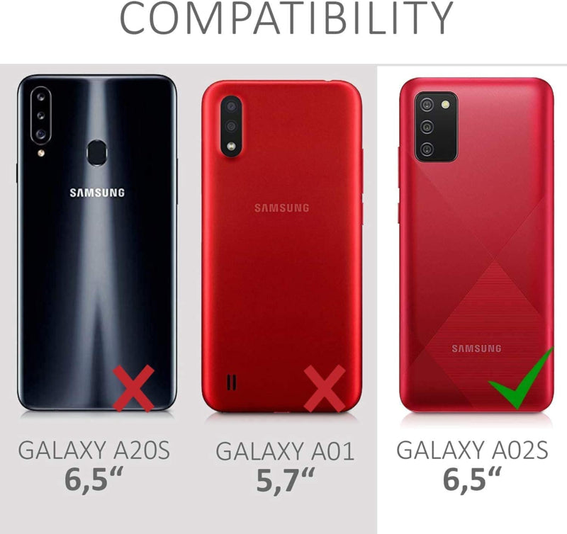 Galaxy A02s 360° transparant hybride hoesje