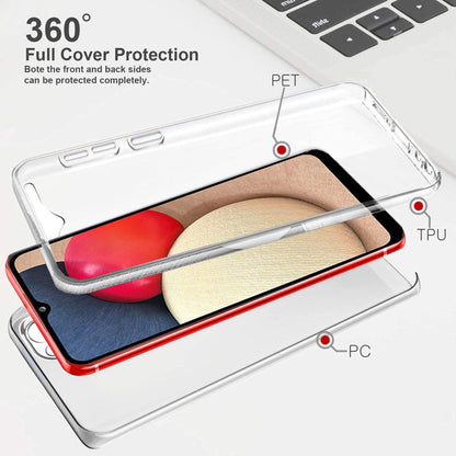 Galaxy A02s 360° transparant hybride hoesje