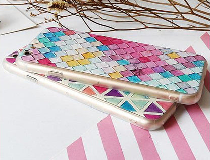 iPhone 6 / 6S 3D Reliëf Hoesje Ruiten