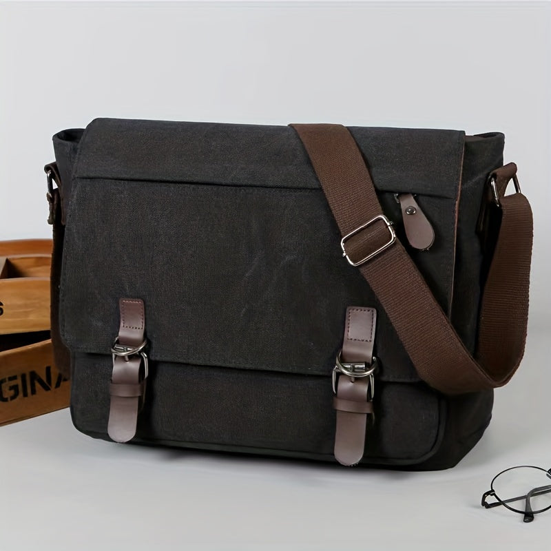 CanvasVault vintage canvas messengertas