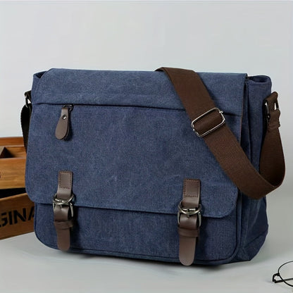 CanvasVault vintage canvas messengertas