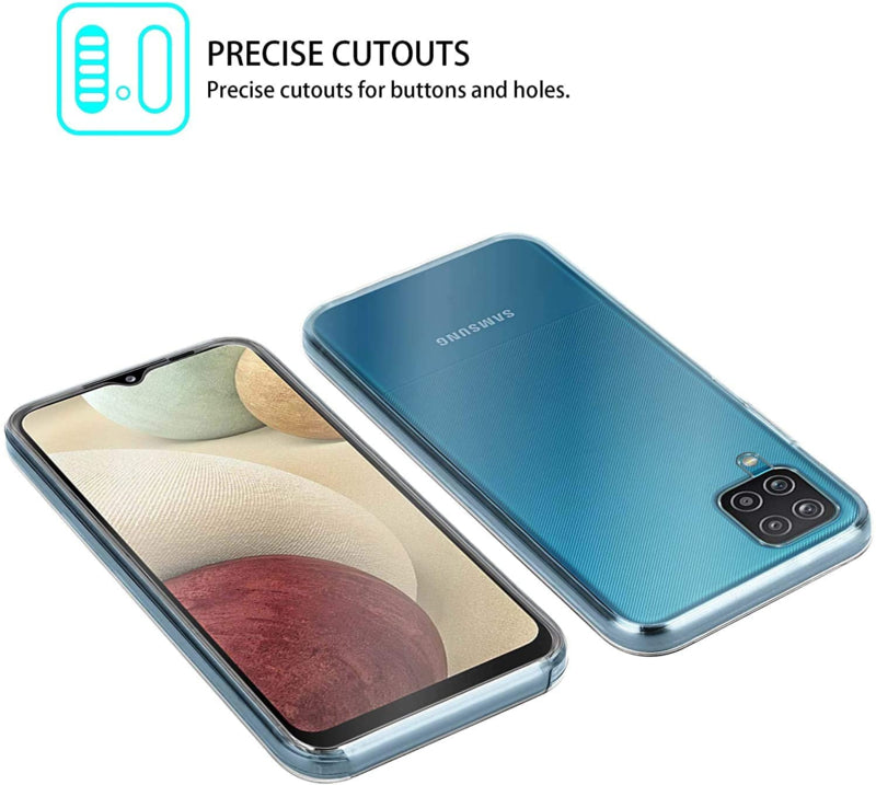 Galaxy A12 360° Ultra Clear Hybrid hoesje
