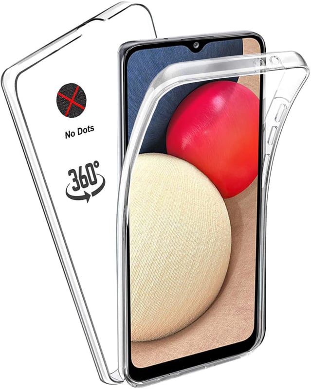Galaxy A02s 360° transparant hybride hoesje