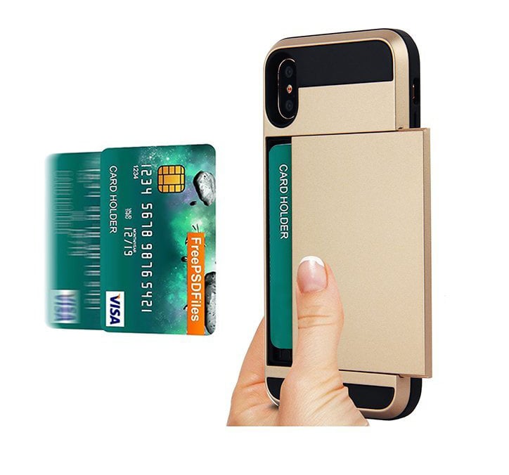 Slide Armor iPhone Xs Max hoesje met pashouder