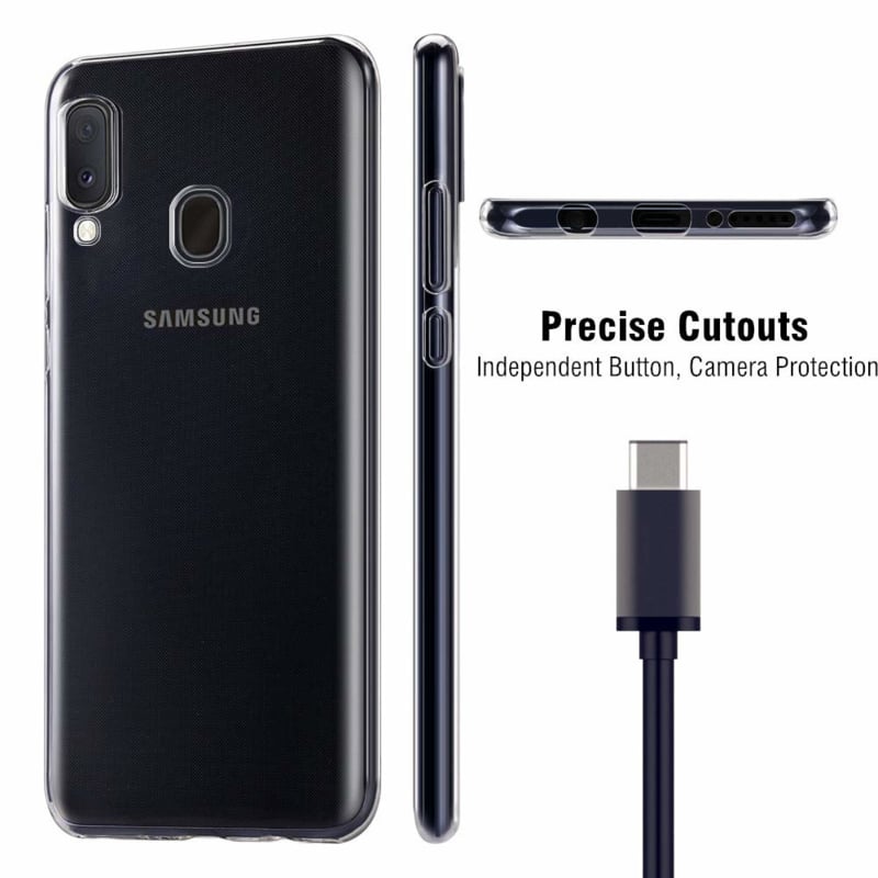 Galaxy A20E transparant soft TPU hoesje