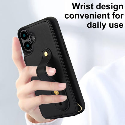 iPhone 16 hoesje met pasjeshouder en draagkoord