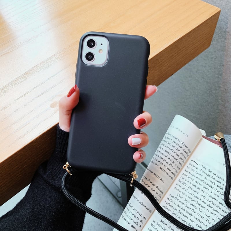 iPhone 12 Mini crossbody TPU hoesje met koord