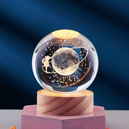Lumio Orb 3D kristallen nachtlamp
