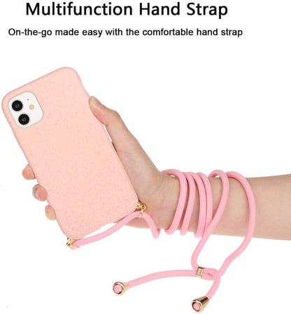 iPhone 15 crossbody TPU hoesje met koord