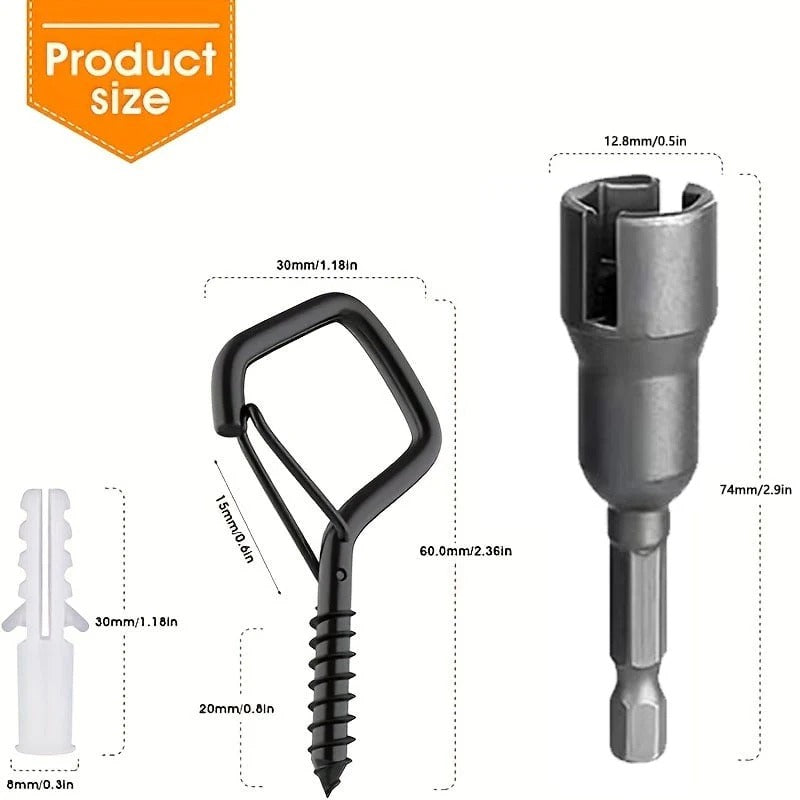 LockHook vergrendelbare stalen wandhaken