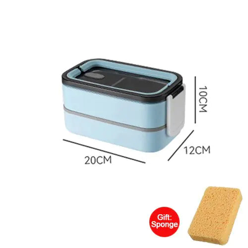 MealMate 2-laagse RVS bento lunchbox