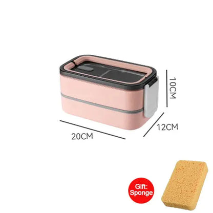 MealMate 2-laagse RVS bento lunchbox