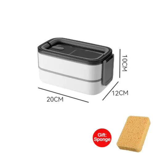 MealMate 2-laagse RVS bento lunchbox