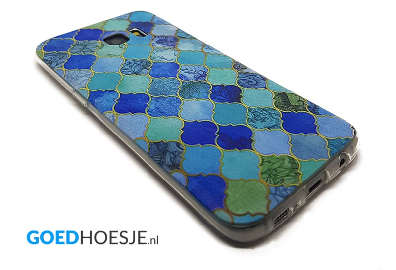 Samsung Galaxy S7 Edge TPU hoesje marmer mozaïek