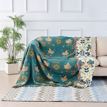 Scandinavische katoenen deken omkeerbaar plaid